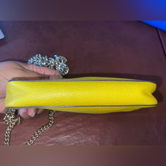 Kate Spade Taylor Double Zip Crossbody Handbag yellow EUC golden hour summer - Picture 12 of 14